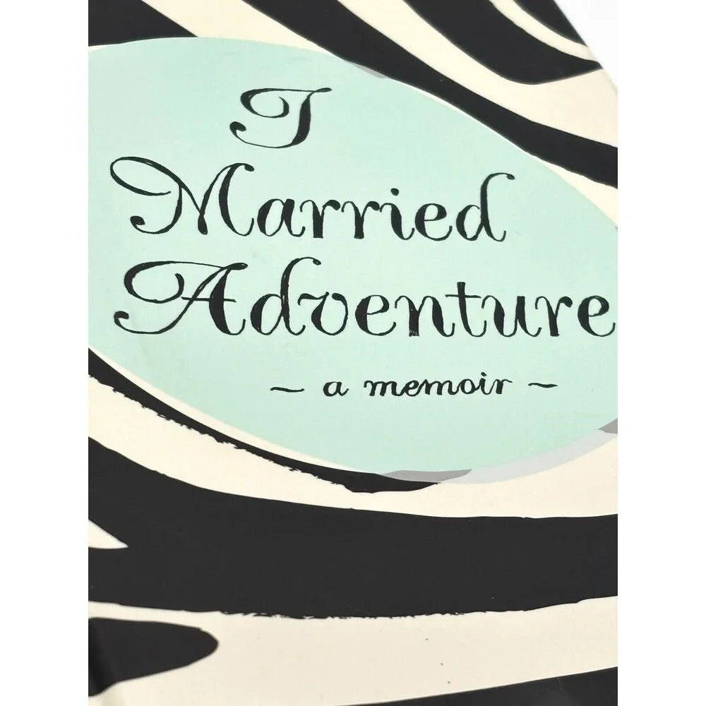 Kate Spade Bridal Notebook Hardcover I Married Adventure Zebra Print Journal New
